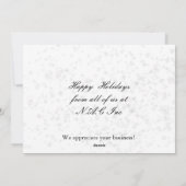 blauwe vredesduif Business Holiday Greetings Feestdagenkaart (Achterkant)