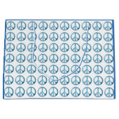 BLAUWE VREDESSYMBOLMOTIF LARGE CADEAUTASJE (Voorkant)