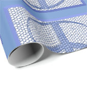 Blauwe Vredestekens Inpakpapier (Rol Hoek)