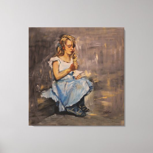 "Blauwe vreugde" — Verhard Canvas afdrukken (Voorkant)