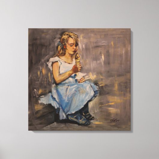 "Blauwe vreugde" — Verhard Canvas afdrukken (Voorkant)