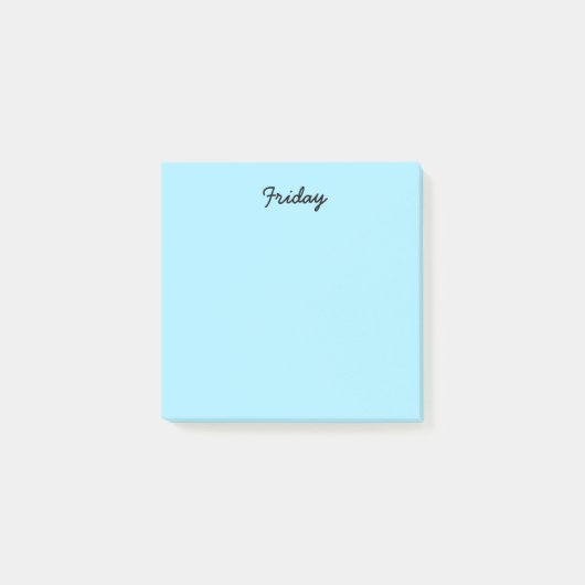 Blauwe vrijdag post-it® notes (Voorkant)