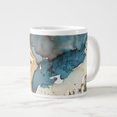 Blauwe vrouw grote koffiekop (Voorkant rechts)