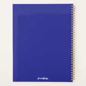 Blauwe Vrouw Laat Controle Los Planner (Achterkant)