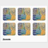 Blauwe vrouw laat controle Sticker los (Vel)