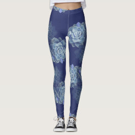 Blauwe Vrouw Leggings