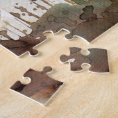 Blauwe vrouw legpuzzel (Zijkant)