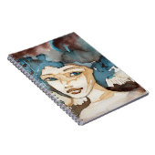 Blauwe vrouw notitieboek (Rechterzijde)