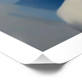 Blauwe vrouw perfect poster (Hoek)