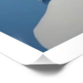 Blauwe vrouw perfect poster (Hoek)