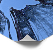 Blauwe vrouw poster (Hoek)