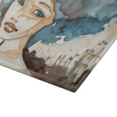 Blauwe vrouw snijplank (Hoek)