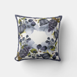 Blauwe vruchten in lijst gooien kussen