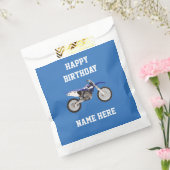 Blauwe Vuilfiets Verjaardagsfeestje Gift Favor Tas Bedankzakje (Gezegeld)
