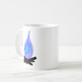 Blauwe Vuur Beker Koffiemok (Voorkant links)