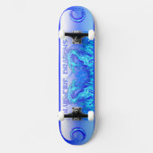 BLAUWE VUURBARE DRAGONS PERSOONLIJK SKATEBOARD (Voorkant)
