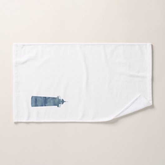 Blauwe Vuurtoren Nautische Badhanddoek Set Bad Handdoek (Handdoek)