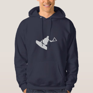 Blauwe wakeboarder hoodie