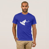 Blauwe wakeboarder t-shirt (Voorkant volledig)