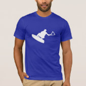 Blauwe wakeboarder t-shirt (Voorkant)