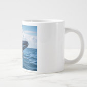 blauwe wal grote koffiekop (Rechts)