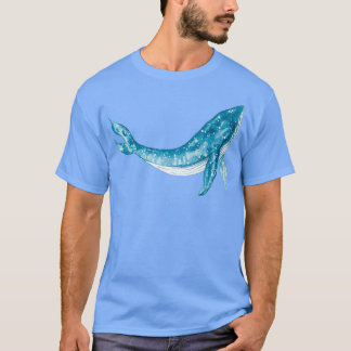Blauwe walvis 11 t-shirt