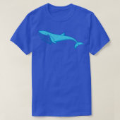 Blauwe walvis 12 t-shirt (Design voorkant)