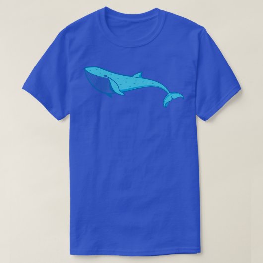 Blauwe walvis 12 t-shirt (Design voorkant)