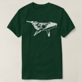 Blauwe walvis 1 t-shirt (Design voorkant)