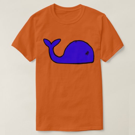 Blauwe walvis 2 8 t-shirt (Design voorkant)