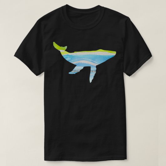 Blauwe walvis 41 t-shirt (Design voorkant)