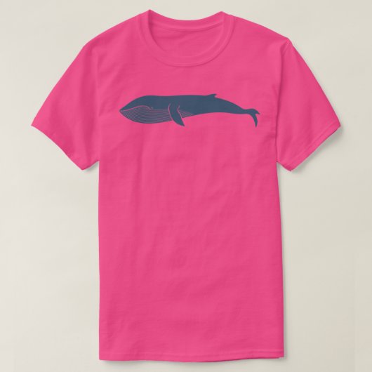 Blauwe walvis 4 3 t-shirt (Design voorkant)