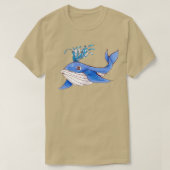 Blauwe walvis 54 3 t-shirt (Design voorkant)