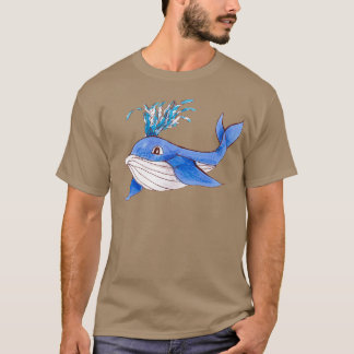 Blauwe walvis 54 3 t-shirt