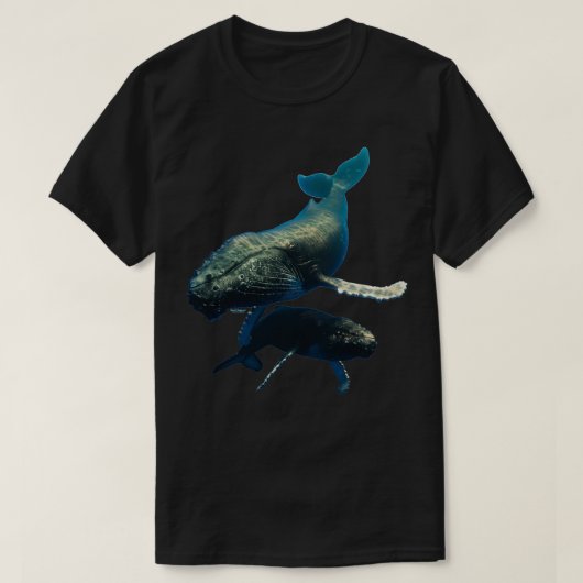 Blauwe walvis 59 1 t-shirt (Design voorkant)