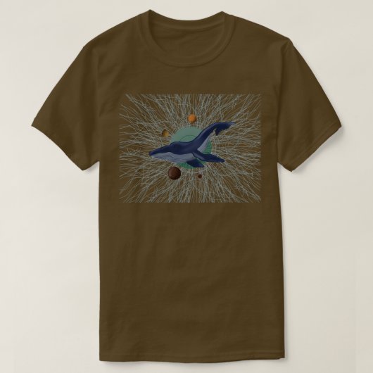 Blauwe walvis 61 4 t-shirt (Design voorkant)