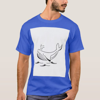 Blauwe walvis 79 t-shirt