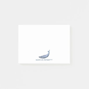 Blauwe walvis Aangepaste advertentie Post-it® Notes