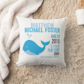 Blauwe walvis - Aankondiging van de geboorte Kussen (Deken)