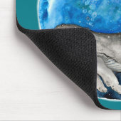 Blauwe Walvis Aarde Muismat (Hoek)