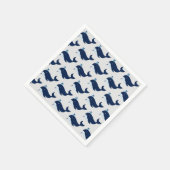 Blauwe walvis, autisch servet (Hoek)