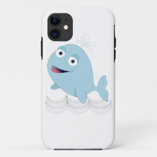 Blauwe walvis iPhone 11 hoesje