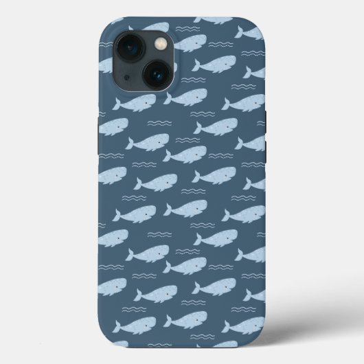 Blauwe walvis Case-Mate iPhone case (Achterkant)