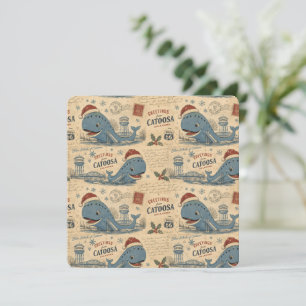 Blauwe Walvis Catoosa Kerstgroeten