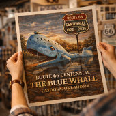 Blauwe Walvis Catoosa Oklahoma Centennial Poster