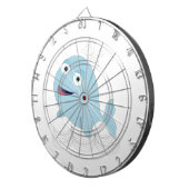 Blauwe walvis dartbord (Voorkant Rechts)