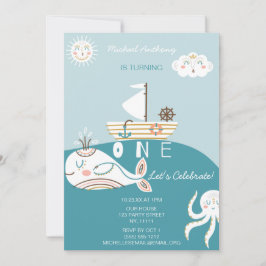 Blauwe walvis eerste uitnodiging