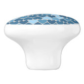 Blauwe walvis en harten keramische knop (Zijkant)