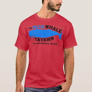 Blauwe walvis — gedempt t-shirt
