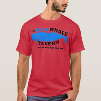 Blauwe walvis — gedempt t-shirt